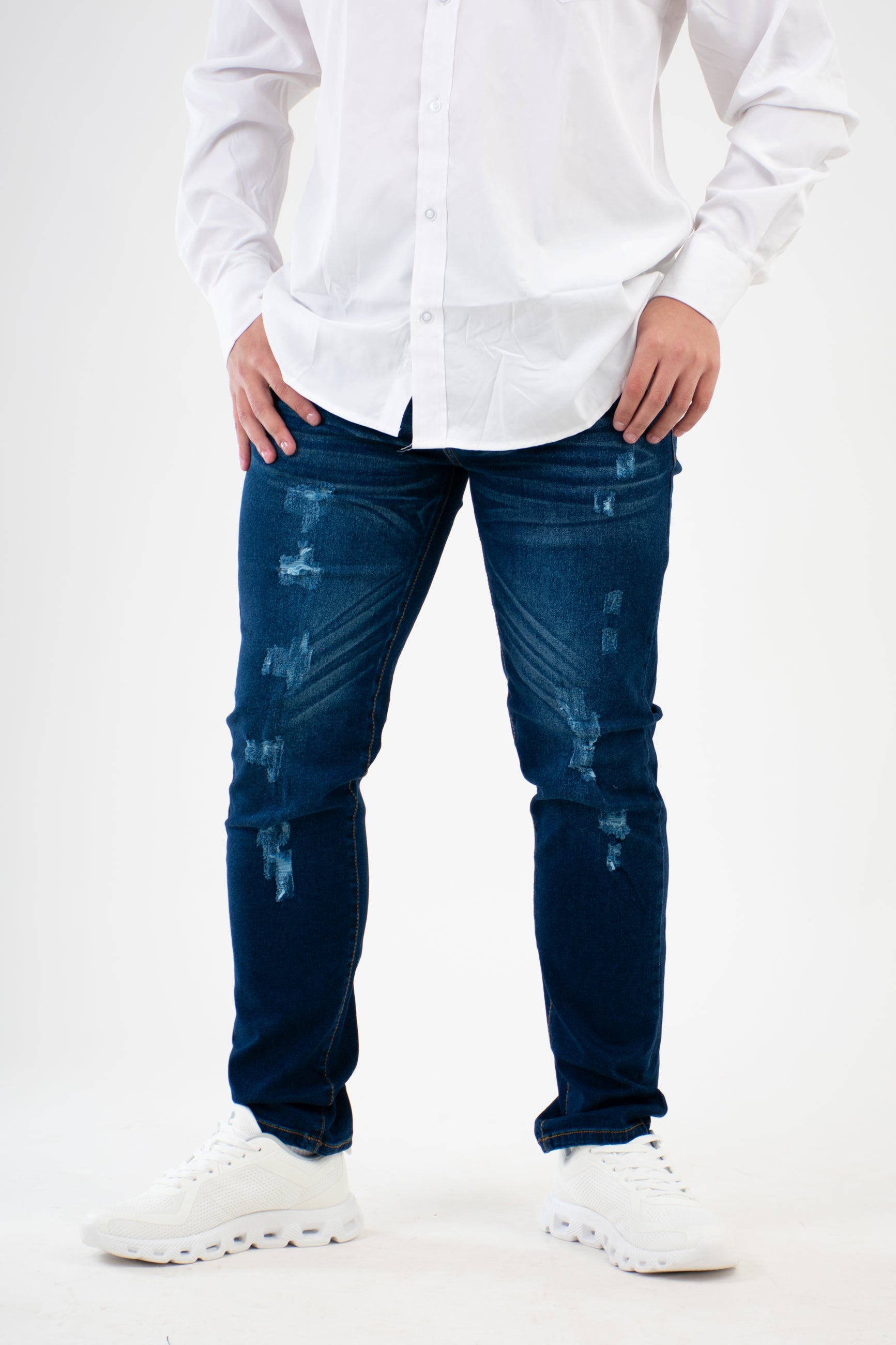 SKINNY AZUL OSCURO-STONE