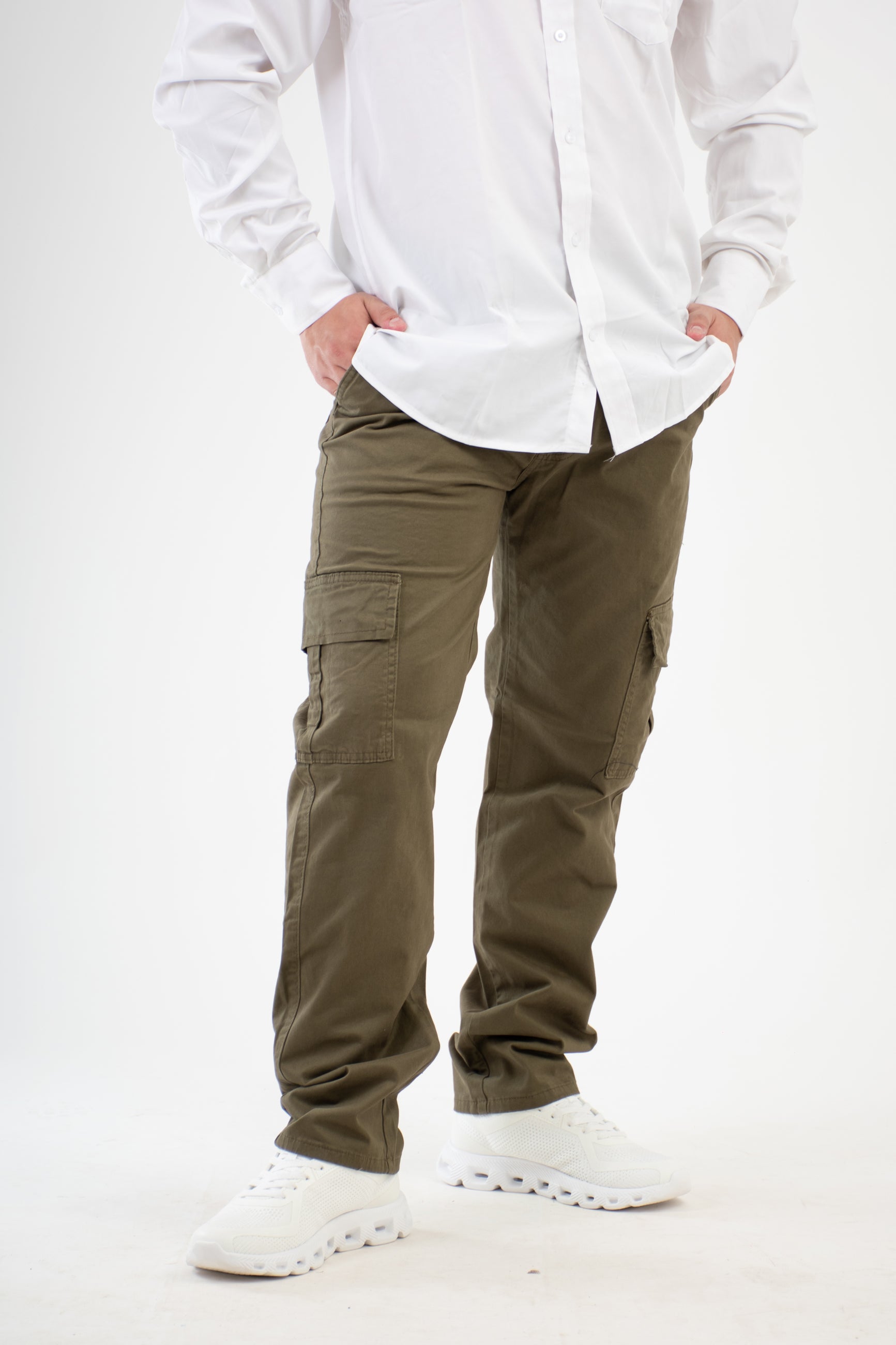 GABARDINA SLIM VERDE OLIVO