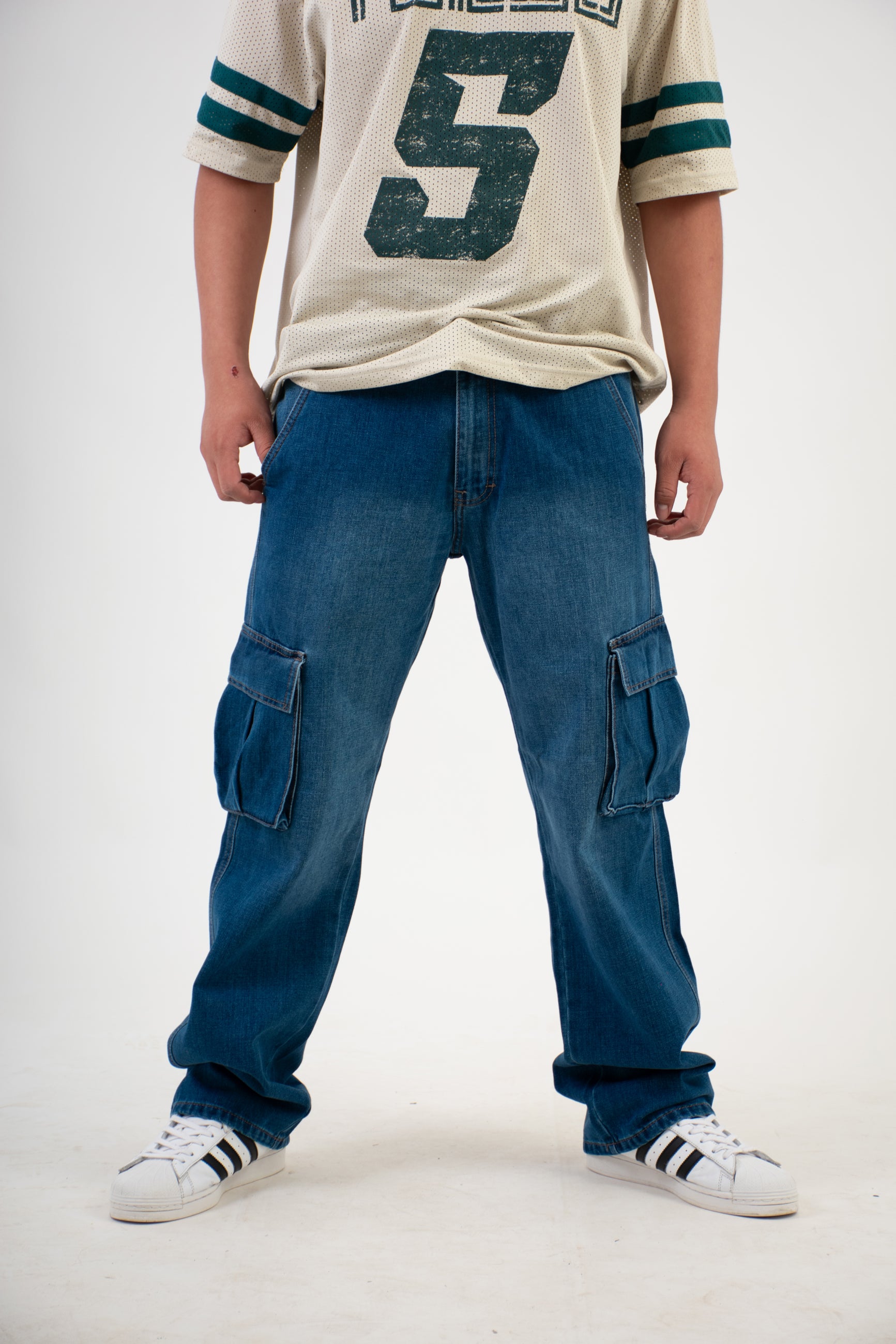 BAGGY AZUL MEDIO-STONE MEDIO