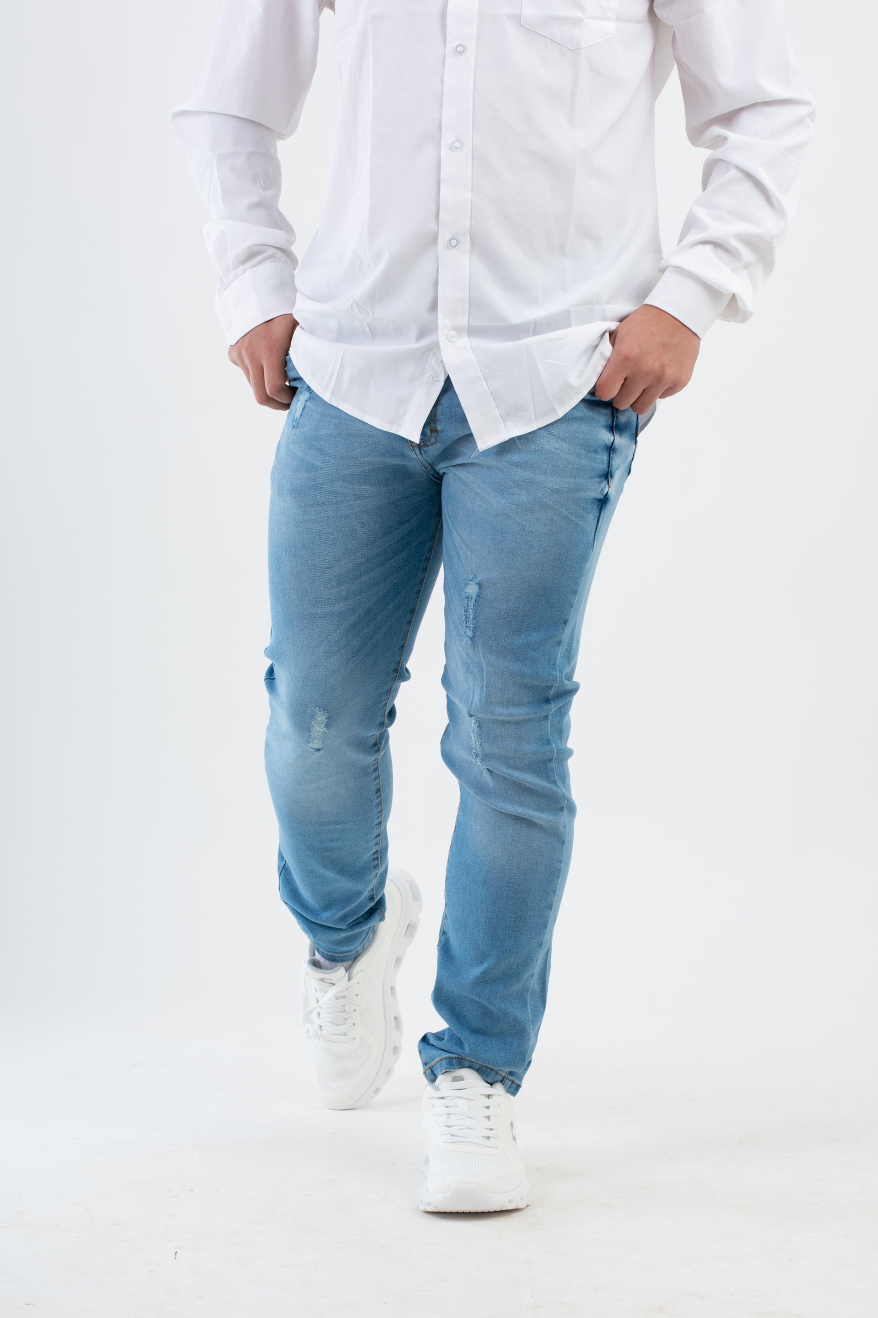 SKINNY AZUL MEDIO-BLINCH