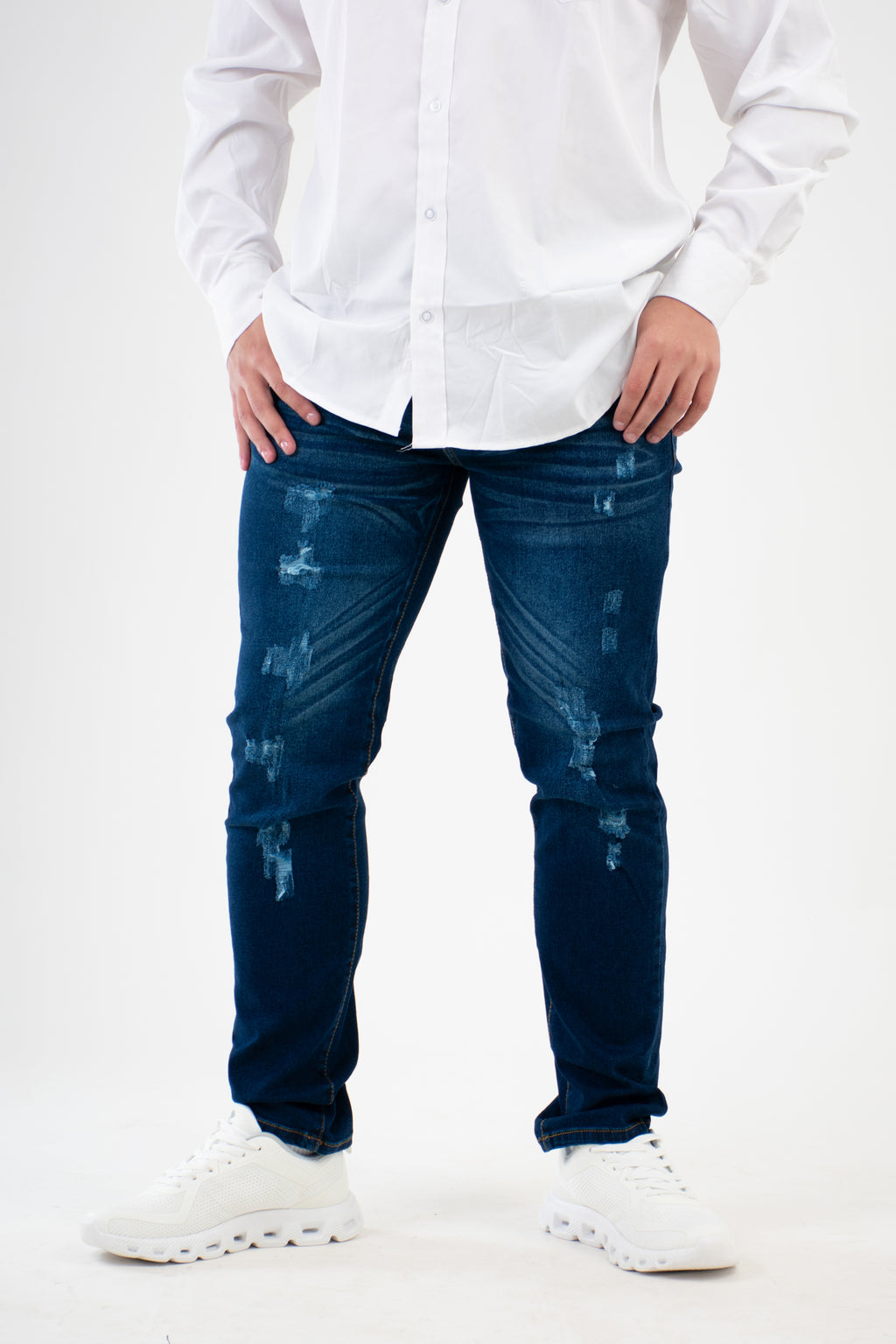 SKINNY AZUL OSCURO-STONE