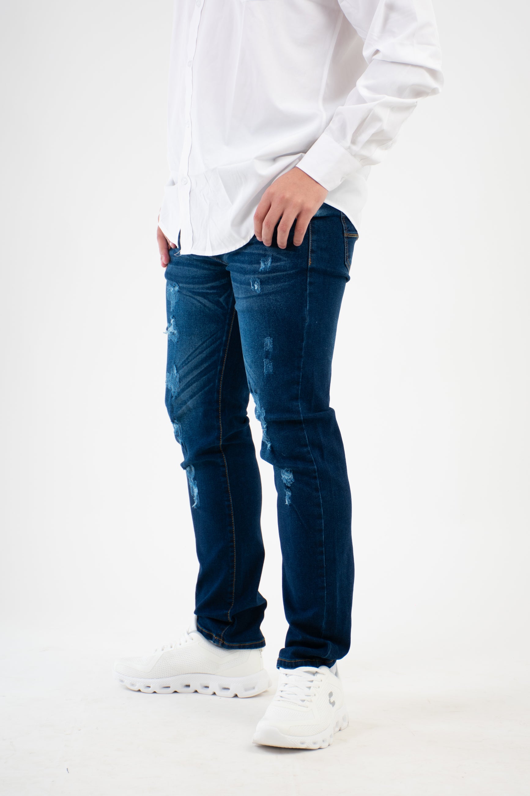 SKINNY AZUL OSCURO-STONE