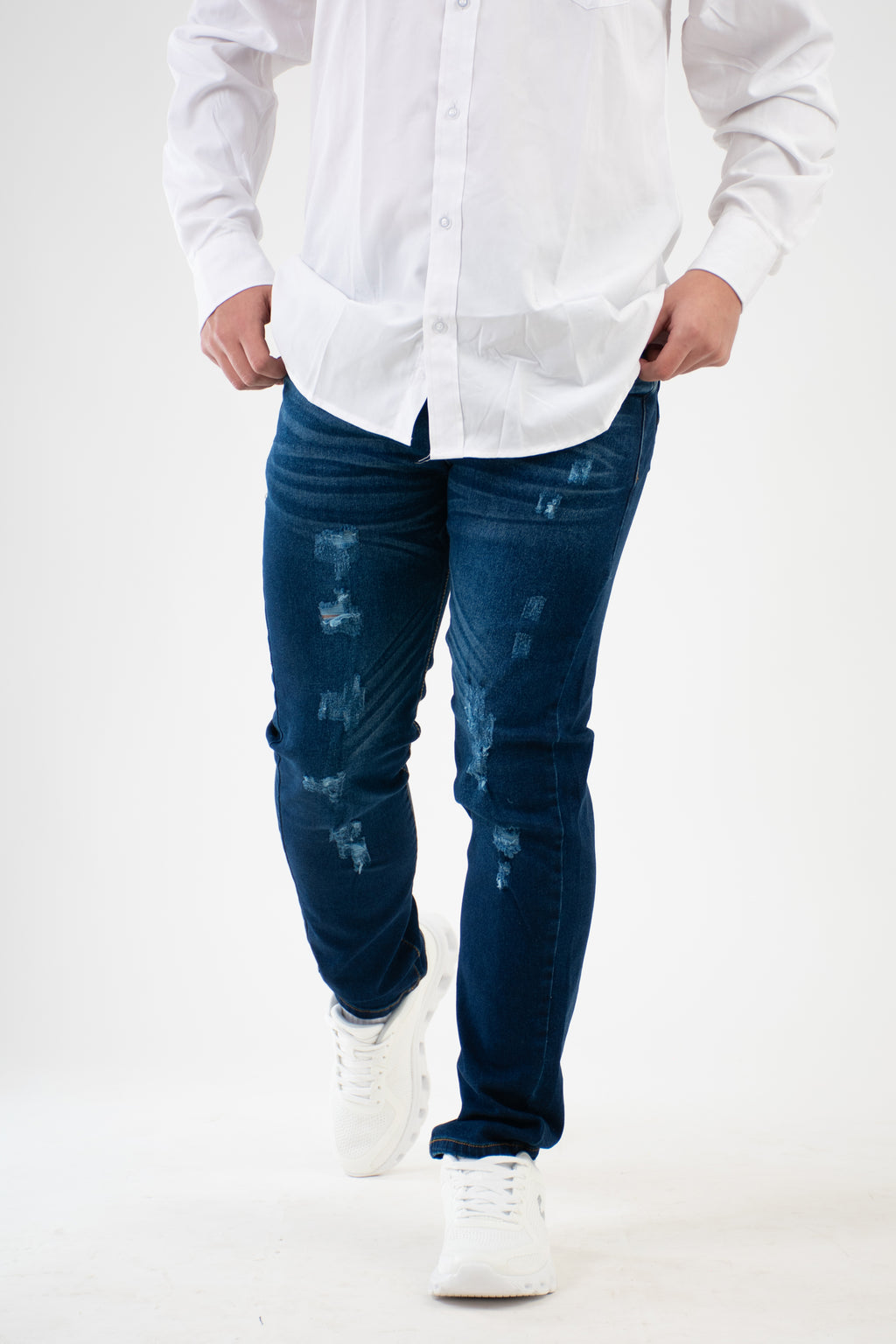 SKINNY AZUL OSCURO-STONE