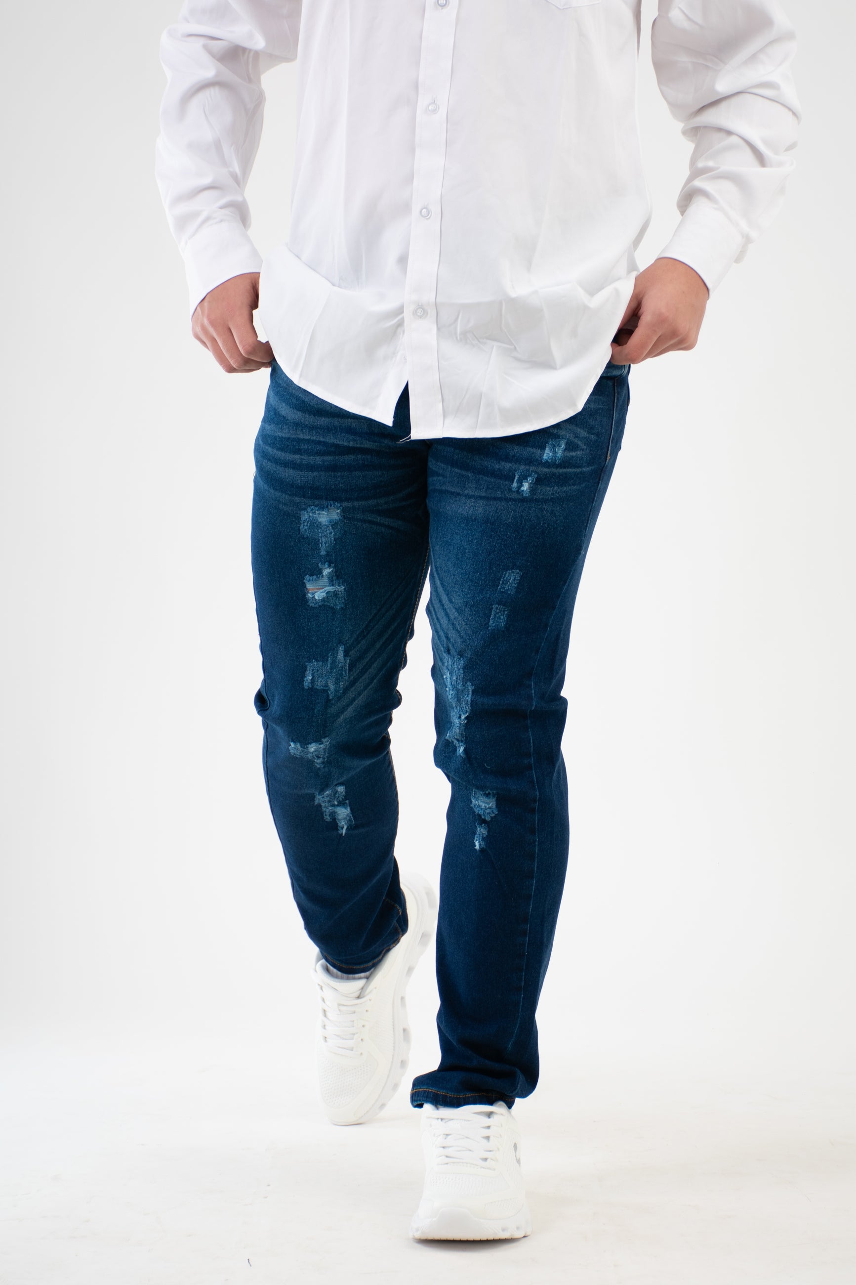 SKINNY AZUL OSCURO-STONE