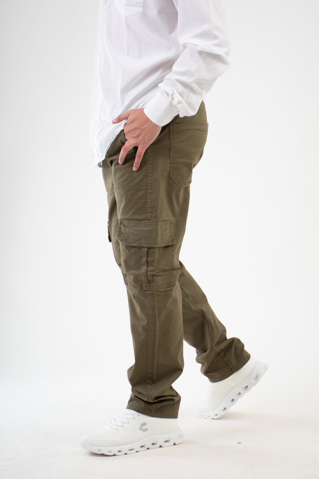 GABARDINA SLIM VERDE OLIVO