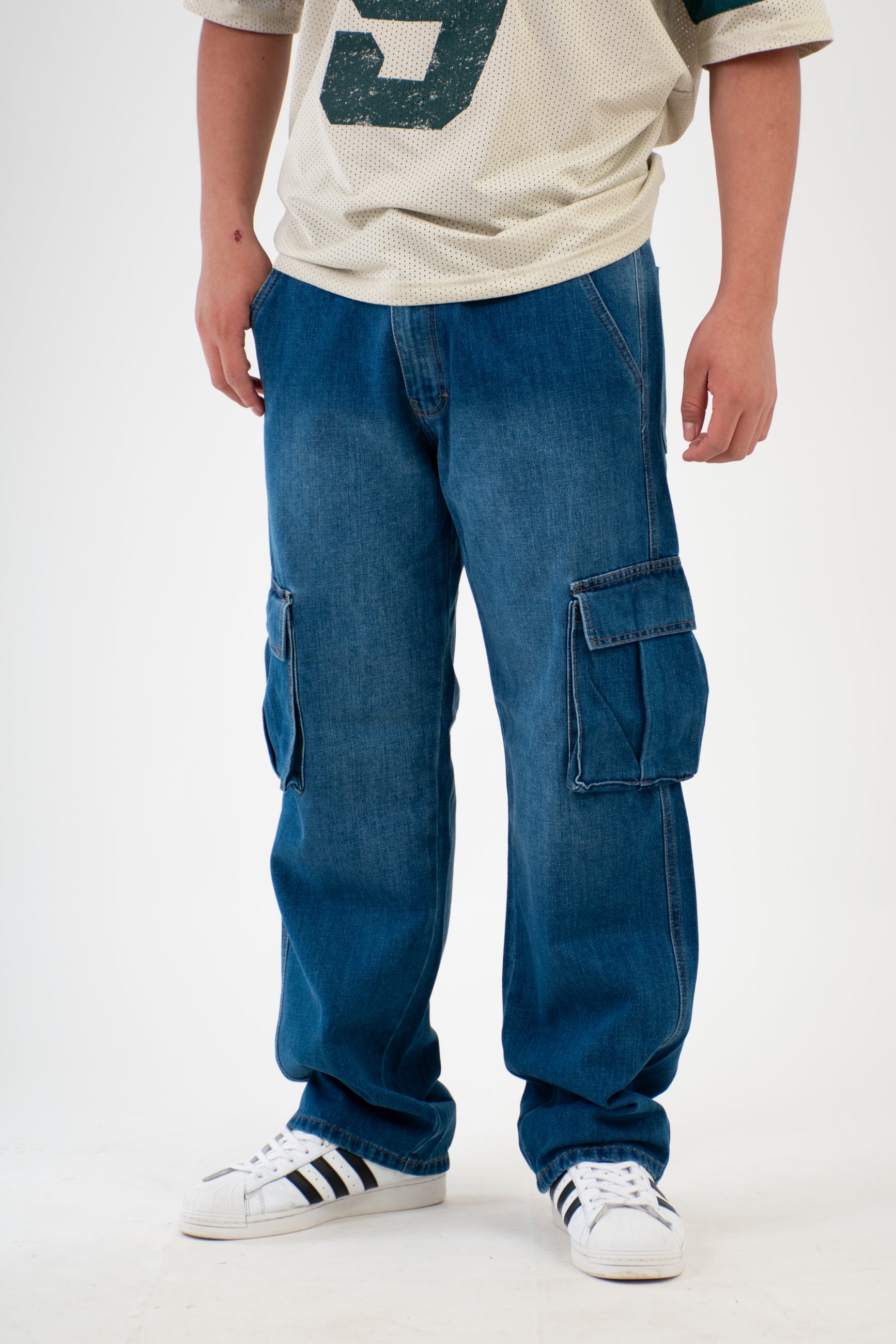 BAGGY AZUL MEDIO-STONE MEDIO