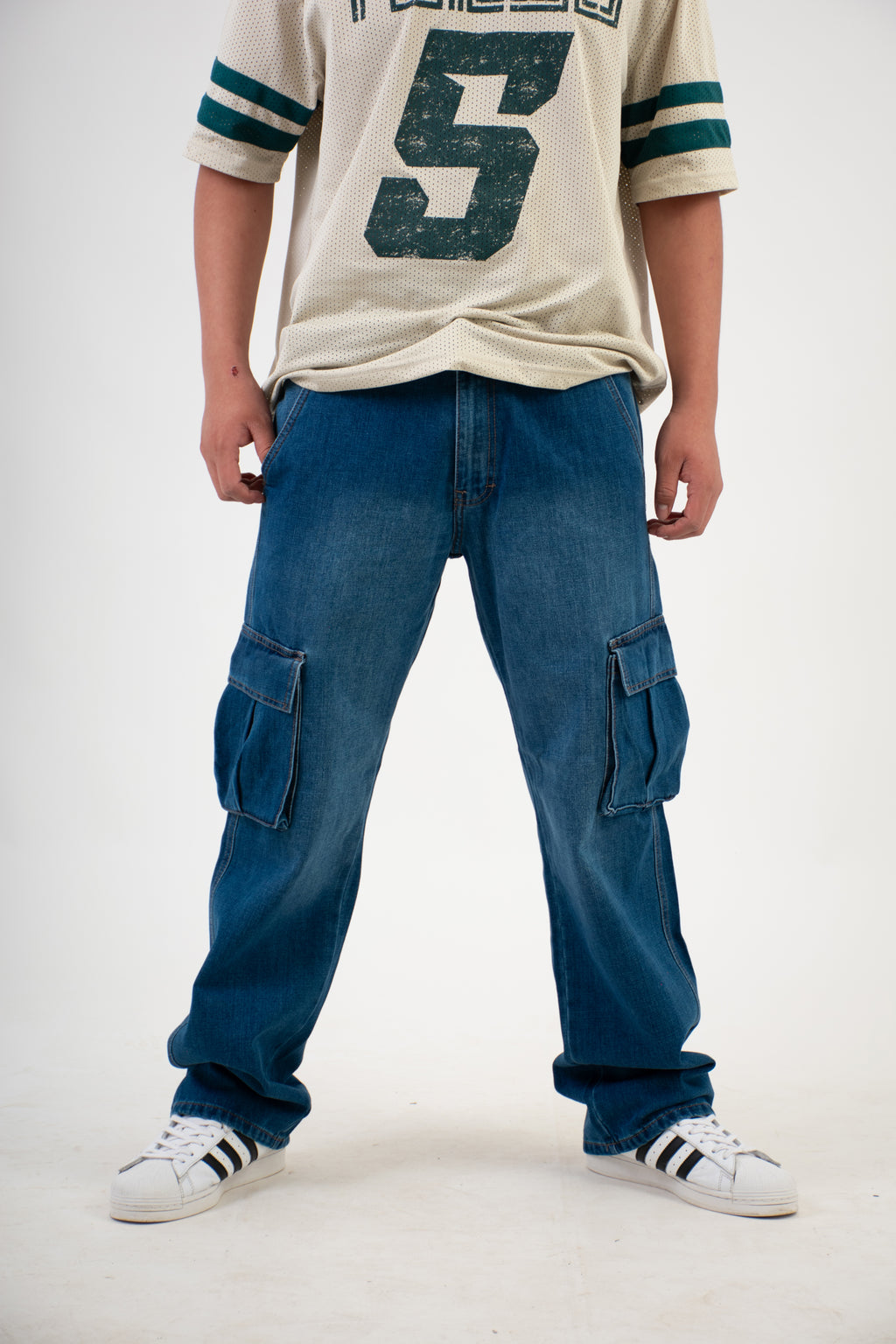 BAGGY AZUL MEDIO-STONE MEDIO