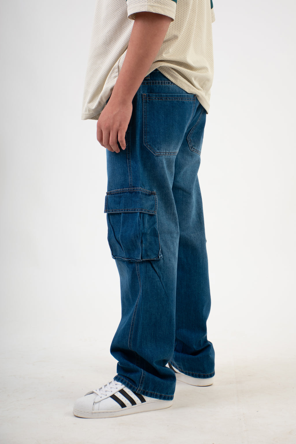 BAGGY AZUL MEDIO-STONE MEDIO